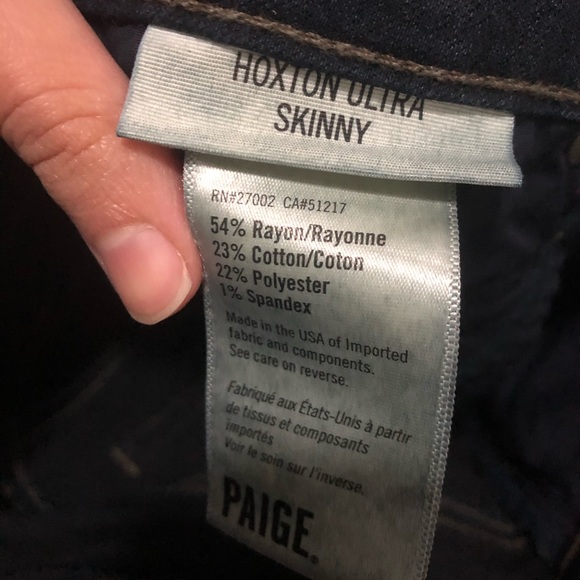 Like New Paige Hoxton Ultra Skinny Jeans - Picture 4 of 7